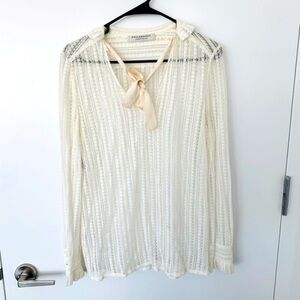Philosophy di Lorenzo Serafini ivory lace blouse